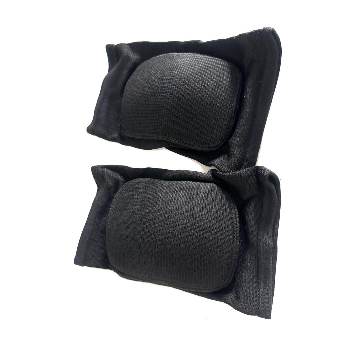 A pair of black dance knee pads